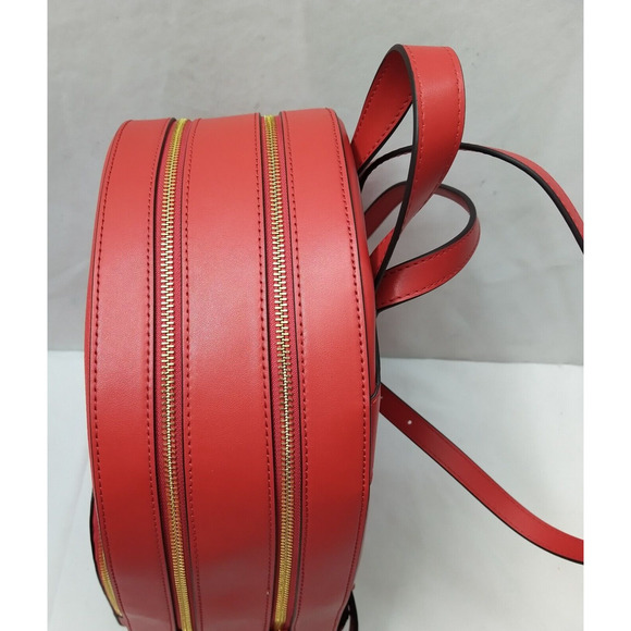 Michael Kors Jaycee Pebbled Red Leather Zipper Top Handle Large Backpack - NWT main image 16